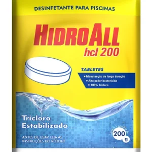 Cloro Tablete T-200 200g Hidroall Produto Químico Piscina