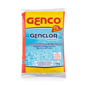 Genclor Granulado 1Kg Genco Cloro Estabilizado Piscina