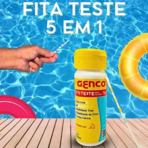 Estojo Fita Teste 25 Tiras Genco Piscina