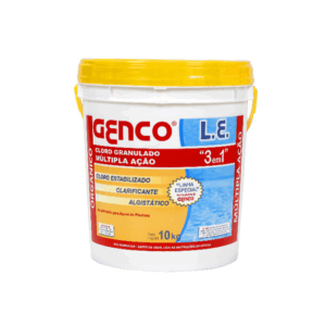 Cloro Granulado 10kg Múltipla Ação 3 em 1 Genco – Piscina