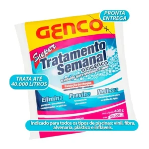 Tratamento Semanal Piscina 400g Genco Produto Químico
