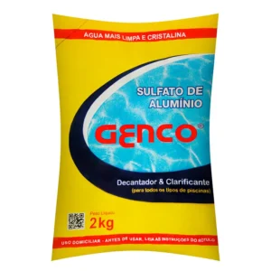 Sulfato de Alumínio 2kg Genco – Produto Químico para Piscina