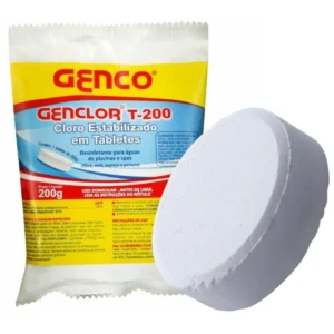 Genclor T-200G Genco – Cloro em Tablete para Piscinas