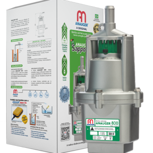 Bomba Submersa Anauger 800 5g 380w Sapo 220 Volts 220v Prateado